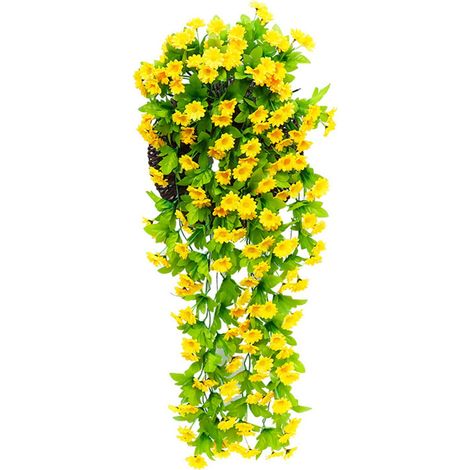 Guirlande Suspendue Fleur Artificielle - Vigne de Glycine et Orchidée - Décoration Murale et Suspendue - 1 Pièce (1/5)