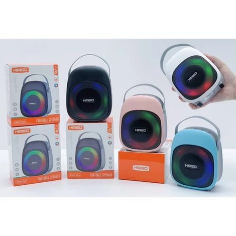 TRADE SHOP - Cassa Altoparlante Bluetooth Portatile Da 8 W Con Illuminazione Rgb Maniglia Kms-343 - (1/5)