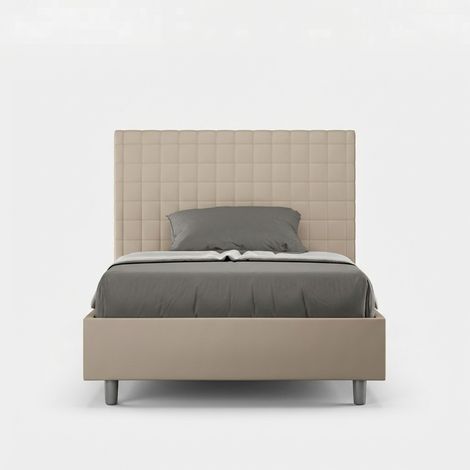 Design-Polsterbett mit Bettkasten 120x190 cm Sunny P - Beige (1/5)