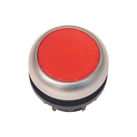 Accionamiento M22-DRL-R, botón rojo plano iluminado, antirretorno (1/4)