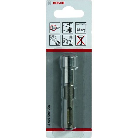 Accessoire porte embout bosch magnétique argenté 78 mm