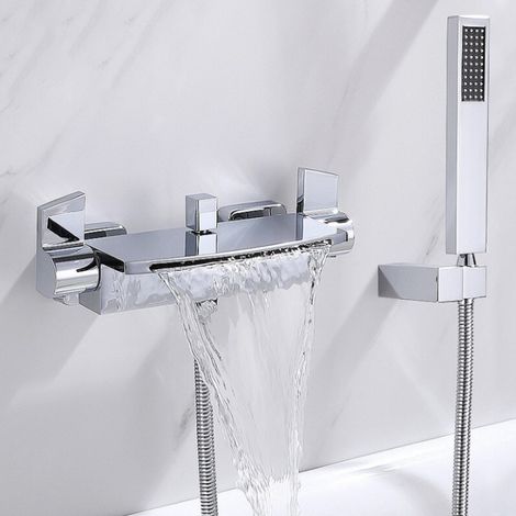 Mitigeur de bain mural chrome, Lorent (1/5)