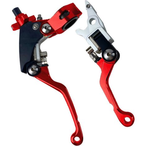 Folding anti-fall motorcycle handlebar, 360-degree CNC clutch lever, Hengjian brake lever, Kailing Xiaosha CQR top pump (1/3)