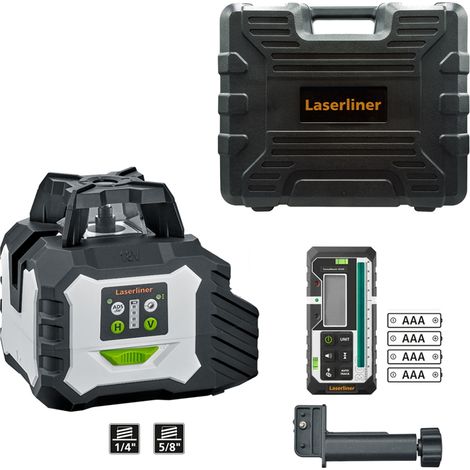 Laserliner 360°-Hybridlaser Duraplane GMX Multi 18 V bis 70 m ±0,2 mm/m grüner Laser mit Extender im Koffer (1/5)
