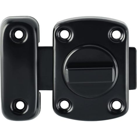 SUS304 Stainless Steel Door Knob Cylinder Lock Black (1/5)