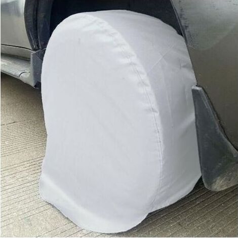 Lot de 4 housses de pneu imperméables pour voitures, camping-cars et camions - Convient pour un diamètre de 68,6 à 73,6 cm (1/5)