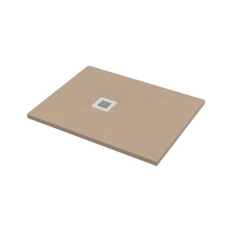 Piatto doccia 75x90 h.2,8 in marmo resina effetto pietra sabbia