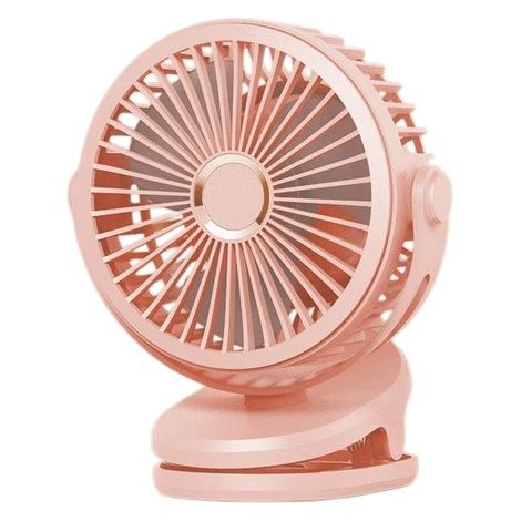 6-Zoll-Clip-Ventilator, pink, wiederaufladbar, 10000 mAh, leise, für Büro oder Studentenwohnheim (1/4)
