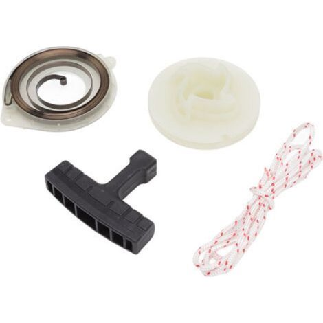 Kit de Réparation pour Démarreur de Tronçonneuse Modèles 445e 450 455 460 - Corde Poulie Ressort Poignée - Couleur Poignée Aléatoire - (1/2)