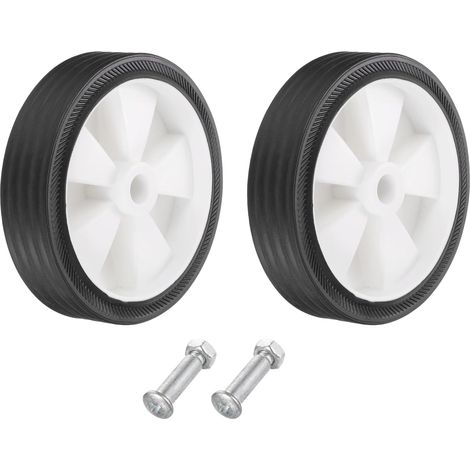 5 Inch Roues Pour Compresseur D'Air Remplacement Roues Universelles Pour Most Air Compressors Augmentation De La Manoeuvrabilité Avec 0.5" Dia Pack Of 2,White (1/5)