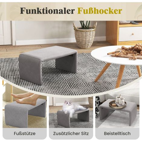 Sillon con taburete sillon relax de gran tamano con respaldo abierto y asiento ancho gris