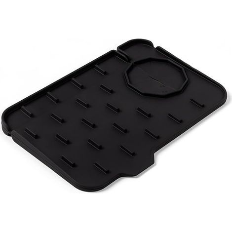 Tampon en silicone domestique (robinets double face gauche et droite disponibles : petit tampon de robinet noir) (1/5)