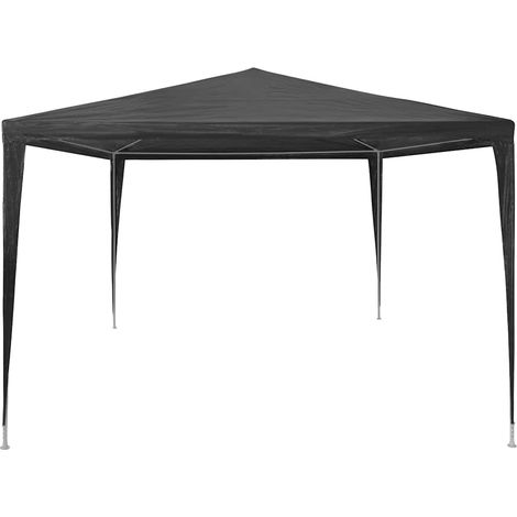 Tente de réception, Pavillon, Pergola, Tente de jardin, 3 x 4 m PE Anthracite OIB4920E (1/5)