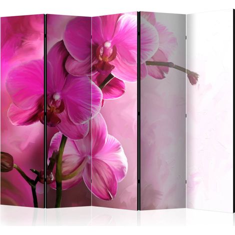 Paravent 5 Volets "Pink Orchid" 172x225cm (1/2)