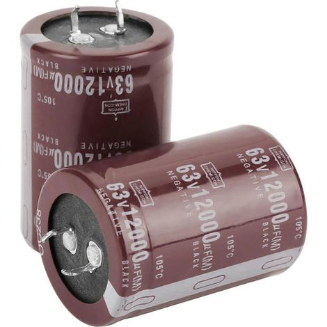 condensateurs électrolytiques Hi-Fi 63 V 12 000 µF (35 x 50 mm) pour circuit de contrôle (1/4)