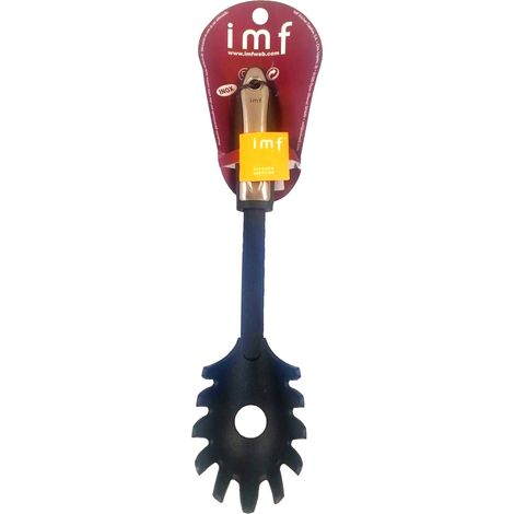 IMF cuchara espagueti negra 32cm.2705 , Cuchara espagueti negra. -Marca: IMF. -Fabricado en acero inoxidable de primera calidad y nylon termo resistente negro con certificado alime