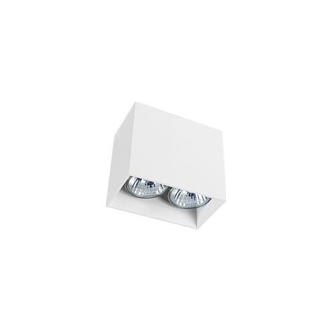 Spot plafonnier Nowodvorski GAP blanc alu 2xGU10 IP20