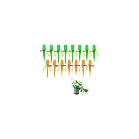 Goutteurs 15 Pcs Irrigation Goutte à Goutte Kit, Vanne D'eau Réglable pour Irrigation Automatique, Adapté à L'arrosage Des Plantes D'intérieur et D'extérieur--