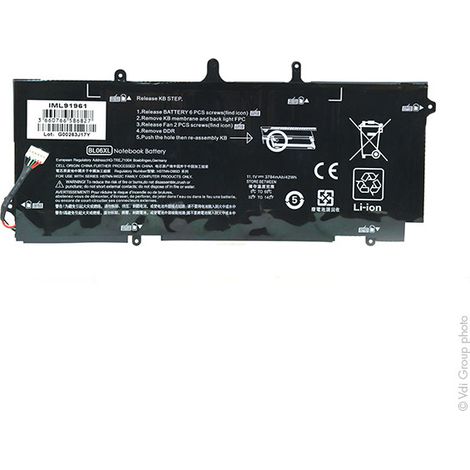 NX - Batterie ordinateur portable 11.1V 3400mAh - 722236-171722236-1C1722236-2 (1/4)