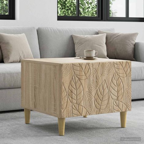 vidaXL Mesa de centro Roble Sonoma 50 x 49 x 40 cm (1/5)