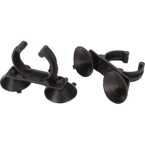 Pinces à ventouse pour chauffage d'aquarium : ventouses à forte aspiration pour une fixation précise des tiges chauffantes. Supports de fixation pour aquariums. (1/5)