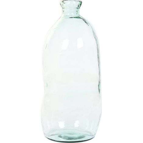 Vase en cristal recyclé transparent style organique urban - cristal transparent naturel (1/4)