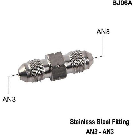 AN3 Motorrad-Hydraulikbremsleitung Banjo-Anschluss M10x1 Edelstahl 10 mm --BJ06A (1/5)