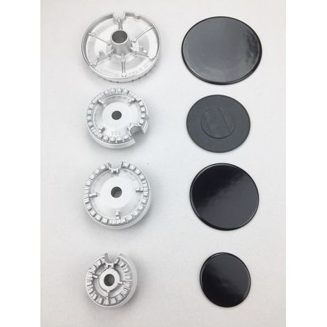 BOSCH SIEMENS 4 BRUCIATORI + 4 PIATTELLI 2 MEDI SPARTIFIAMMA CUCINA GAS B 2708 (1/5)