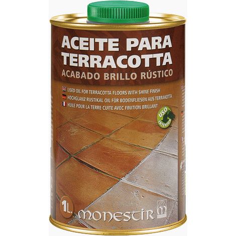 MONESTIR Aceite Terracota Brillo Rustico - Medida: 1 Litro - ref: MNS-05022