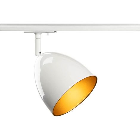 Lampe sur rail monophasée Para Cone blanc - 1008053