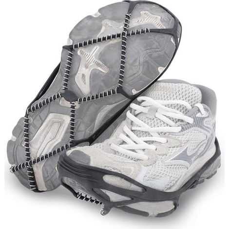 Semelles antidérapantes pour la neige - 1 paire - Chaînes à neige - Spirales en acier - Semelle antidérapante - Crampons adhérents - Adhérence sur glace et neige - Crampons - Crampons - Marche en tout (1/5)