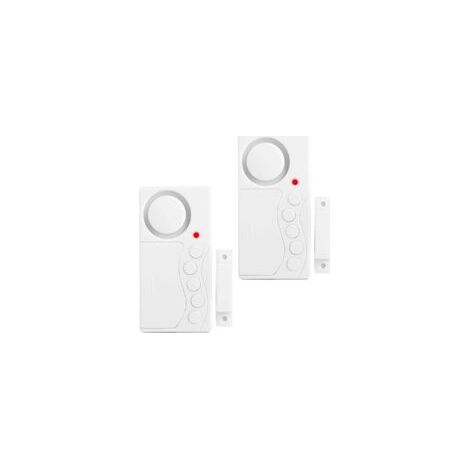Lot de 2 alarmes de porte de congélateur, alarme de sécurité pour fenêtre, alarme de réfrigérateur sans fil (1/4)