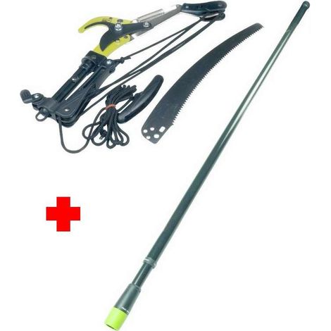 Ecimeuse en acier carbone et téflon avec manche télescopique