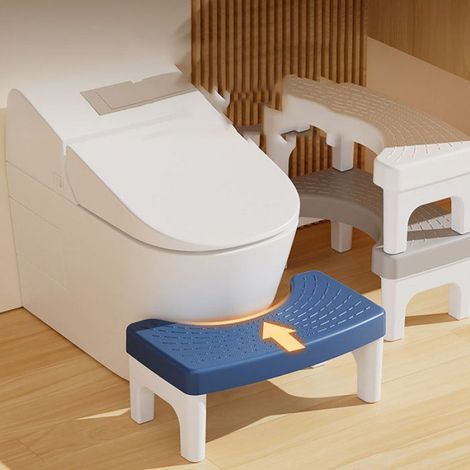 Tabouret De Toilette - Hauteur Réglable 17 Cm - Pour Position Accroupie Naturelle - Convient Adultes Et Enfants - 1 Pièce (1/5)