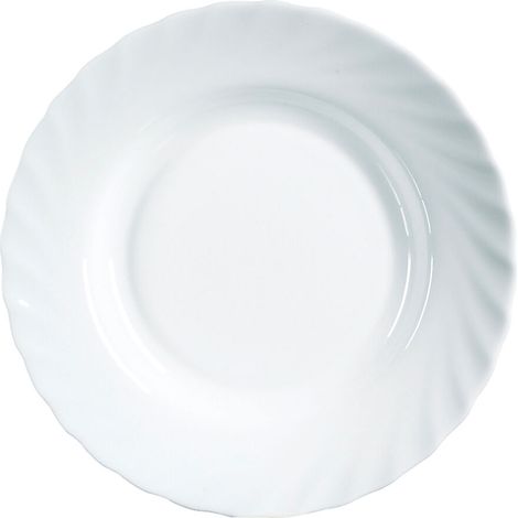 (6 u.) PLATO HONDO TRIANON BLANCO (1/2)