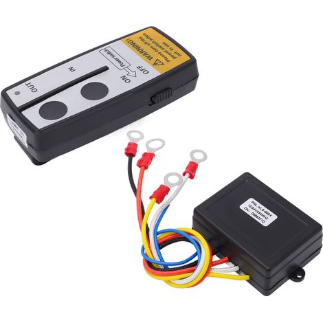Kit de télécommande sans fil pour treuil avec récepteur 12 V/24 V, portée de 23 m (75 pi), accessoire universel (1/5)