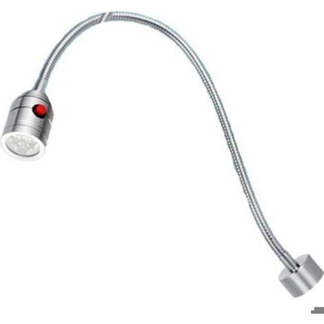 Lampe À Col De Cygne - Led 5 W - 24 V - Base Magnétique - Pour Machines-Outils - Longueur Tube 500 Mm