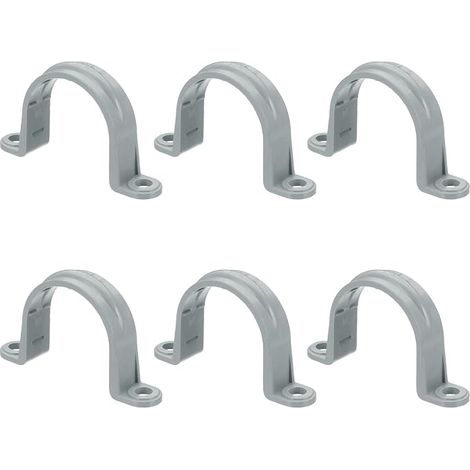 Attache En Plastique Pour Conduit 2 Trous Gris (1/5)