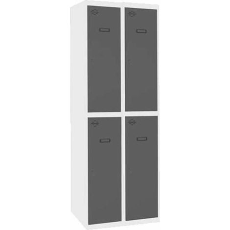 Taquilla 1800x600x500 SIMONLOCKER PROFESIONAL TANDEM 2/4 300 (600) BL/AN marca SIMONRACK