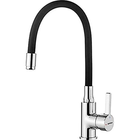 Robinet de Cuisine avec Bec Flexible, Mitigeur d'évier Monocommande, Chrome (1/4)