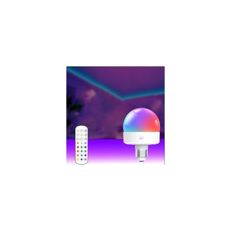 Lampe rechargeable USB-C avec télécommande, 3,5 W, 16 couleurs + luminosité réglable, lampe d’urgence portable pour camping et extérieur, fixation détachable (1/4)