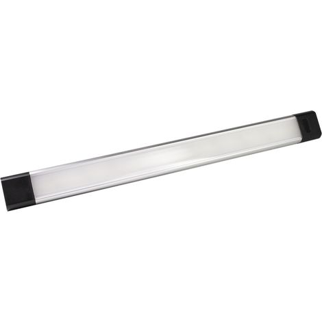 Réglette LED noir 5W max, 420-460 lm, intensité variable 3000 à 6500K, inter. infrarouge, garantie 5 ans - Tibelec (1/3)
