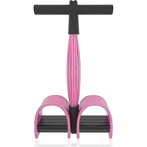 Verbesserte Multifunktionsbänder, 6 elastische Fitnessbänder mit Pedalen und Latexgriffen