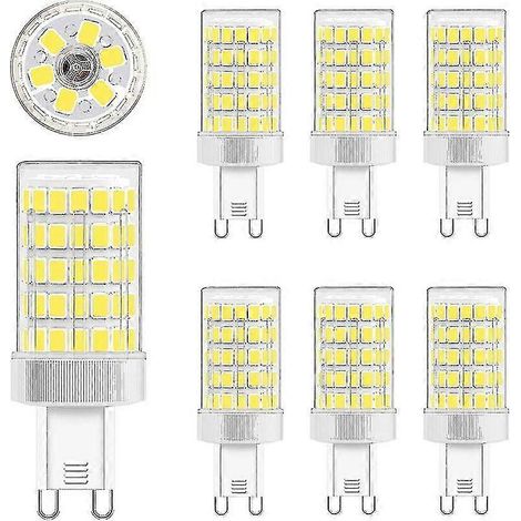 Ampoule LED G9 blanc froid, 10 W, 6000 K, équivalent à une ampoule incandescente de 80 W, 900 lm, culot 86 x 2835 (1/5)