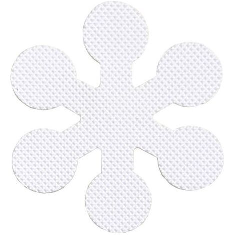 12 Stück Anti-Rutsch-Aufkleber für Badewanne und Dusche, Schneeflocken-Sicherheitsaufkleber, rutschfest, schützen effektiv Säuglinge und Schwangere (8 cm) (1/5)