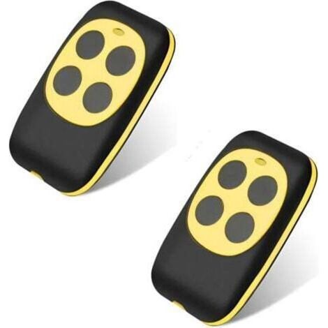 Telecommande Universelle Portail, Telecommande Garage Universelle sans Fil, Rolling Code à 4 Boutons pour Porte de Garage et Voiture(2 articles) (1/5)