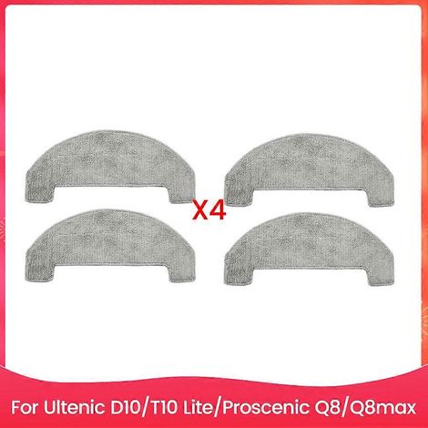 Serpillière Cloth pour D10/T10 Lite Q8/Q8max Aspirateur Efficient Household Accessoires 4PCS (1/5)