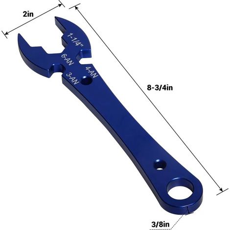Factory modified car wrench AN3-AN16 oil pipe wrench multi-purpose wrench modified car accessories (1/4)