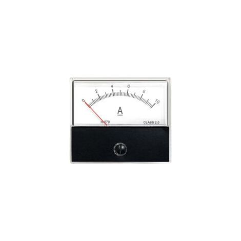 Misuratore di corrente analogico da pannello, amperometro, strumento di misura di classe 2.0, precisione CC 0-10A, amperometro analogico, tester di misurazione di corrente da pannello, CC 0-10A - Crez