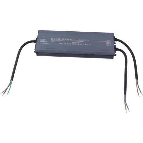 Bloc d'alimentation LED étanche IP67 400W 12V 30A tension constante avec protection intégrée AC170-265V pour usage extérieur